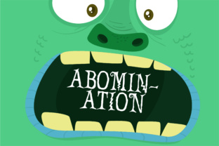 Abomination: A Serif Font with a Spooky Edge for Editorial Design