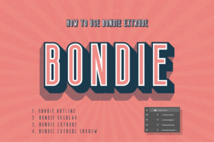 Bondie: A Retro Sans Serif Font for Handmade Crafters and Designers