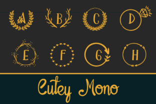 Cutey Mono: A Script Handwritten Font for Creative Product Design