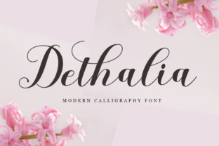Dethalia Script: A Modern Calligraphy Font for Editorial Design