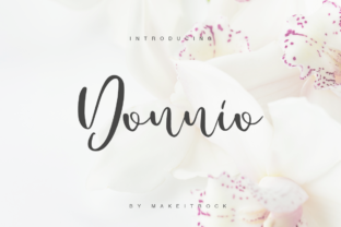 Donnio: A Script Font for Elegant Branding and Creative Design