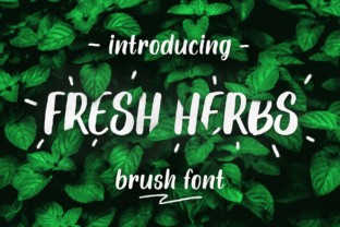 Fresh Herbs: A Script Handwritten Font for Editorial Design and Branding