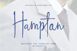 Hampton: A Script Handwritten Font for Creative Crafters and Product Designers