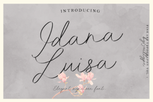 Idana Luisa: A Feminine Script Font for Editorial Design