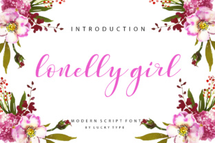 Lonelly Girl: A Script Font for Editorial Design and Creative Branding