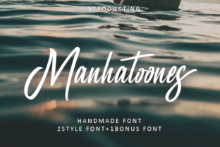 Manhatoone Script: A Dynamic Script Font for Modern Digital Design