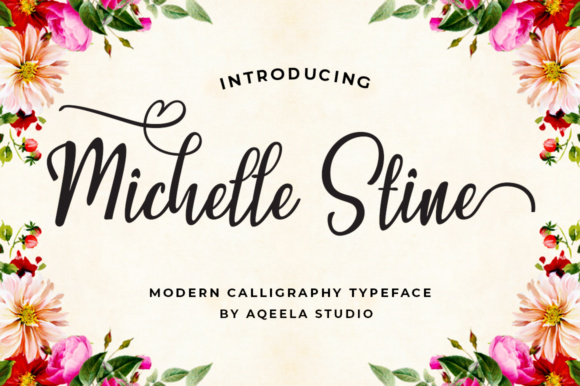 Michelle Stine Script for Creative Web Design and Branding