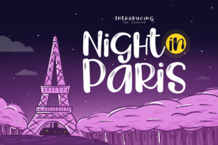Night in Paris: A Script Handwritten Font for Creative Product Design