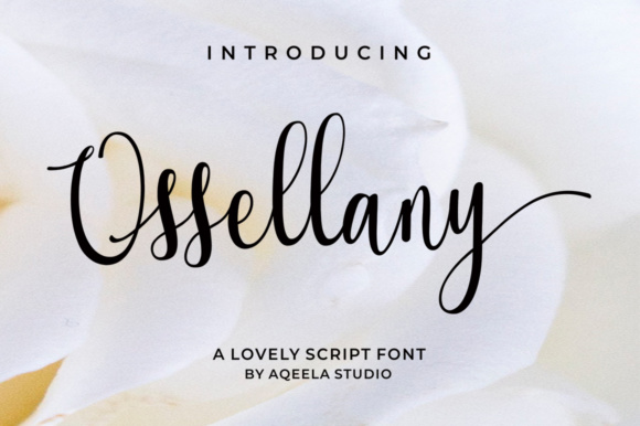 Ossellany Script: A Versatile Script Handwritten Font for Campaign Design