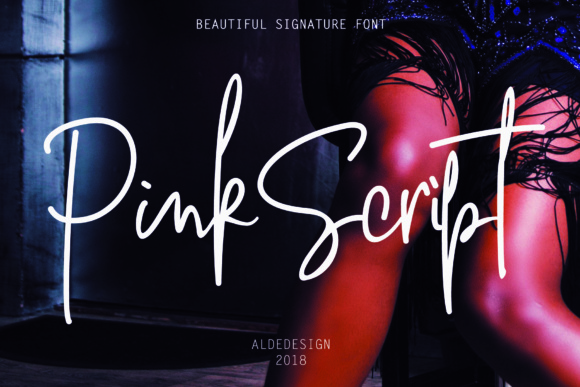 Pink Script: A Versatile Script Font for Editorial Design and Branding