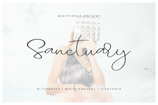 Sanctuary: A Script Handwritten Font for Editorial Design and Branding
