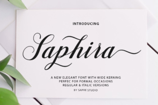 Saphira Script: A Font That Breathes Life into Handmade Creations