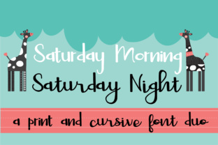 Saturday Duo: A Script Handwritten Font for Creative Makers