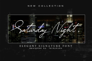 Saturday Night: A Script Handwritten Font for Creative Branding