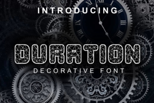 The Duration Font: A Decorative Must-Have for Crafters and Product Creators