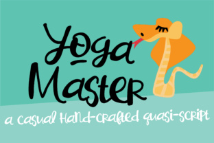 Yoga Master: A Quasi-Script Font for Creative Branding